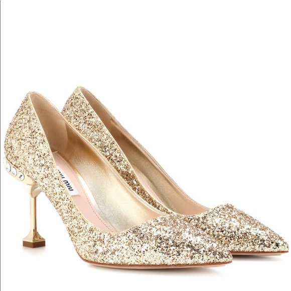 ❌SOLD❌MIU MIU Glitter Pump - Picture 8 of 8